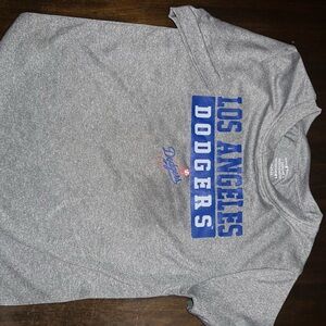 47 Brand Gray Dodgers Tee